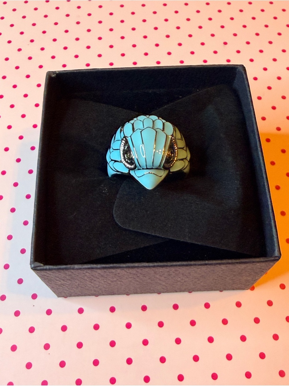 Kurt Geiger Blue Eagle Ring size 9